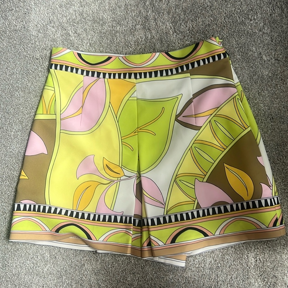 Zara colorful printed skort! Brand new !